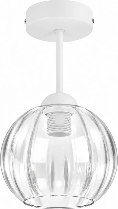 BRILAGI - LED Lustră aplicată RETRO GLASS 1xE27/60W/230V Ø 18 cm alb/transparent