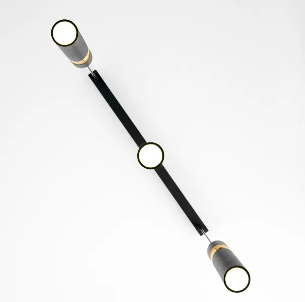 Lustră pe cablu Jupiter 2004 ALAS 3xGU10/10W/230V negru/auriu