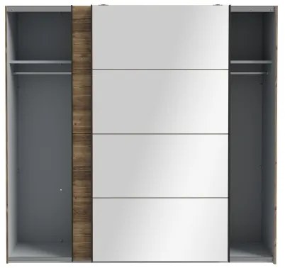 Dulap cu oglindă OREN 220x210 cm, finisaj stejar Artisan