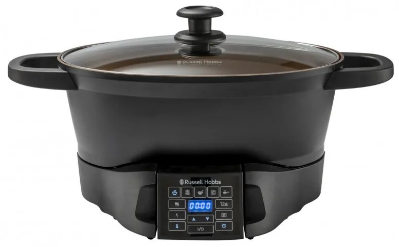 Multicooker Russell Hobbs Good-to-Go 28270-56, 750W, 6.5L, 8 programe, Timer, Manere reci, 59% mai eficient energetic, Usor de curatat, Negru