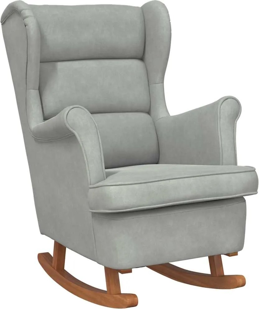 vidaXL Scaun balansoar cu pernă Gri deschis 92 x 71 x 100 cm placaj