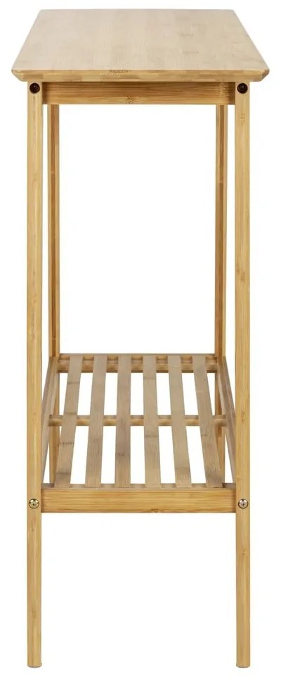 Masă consolă în culoare naturală din bambus 30x80 cm Kona – Wenko