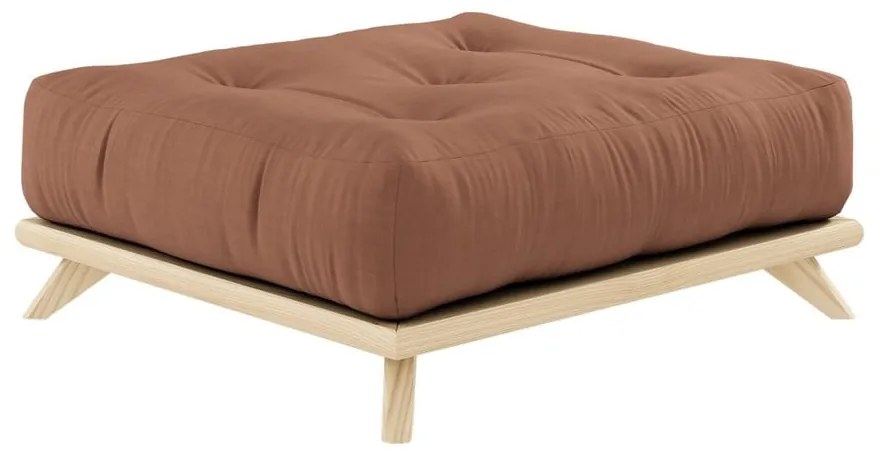 Taburet Karup Design Senza Natural Clear/Clay Brown