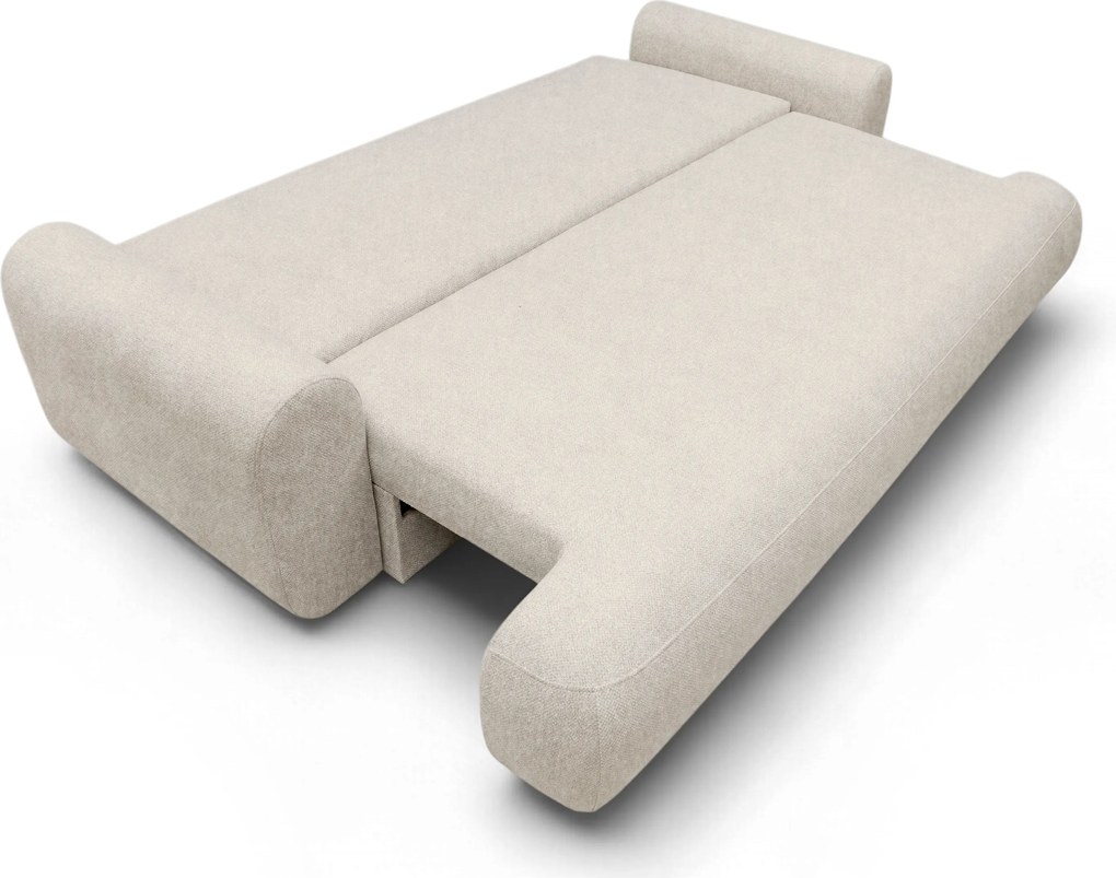 Canapea extensibilă pentru dormit Lotulis - chenille bej deschis Vibe 06