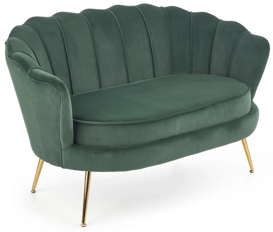 Canapea fixa Amorinito XL velvet verde