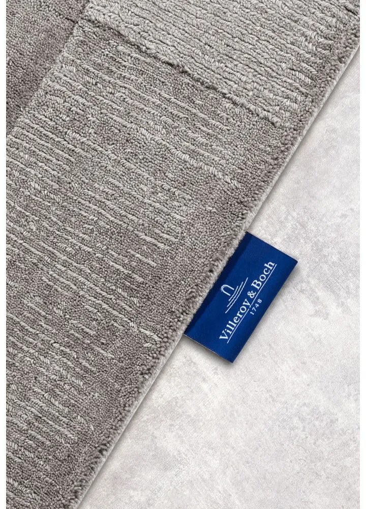 Covor tip traversă gri țesut manual din lână 80x250 cm Charlotte – Villeroy&Boch
