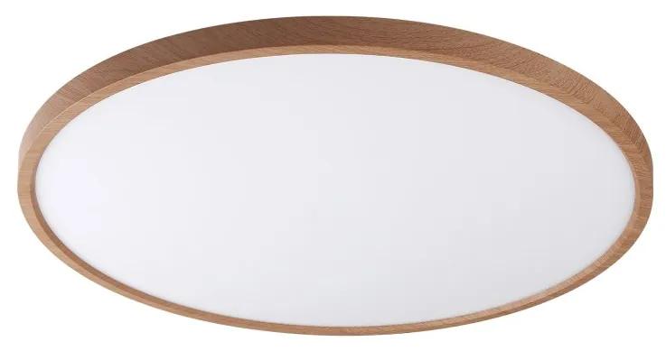 Plafoniera LED moderna design slim CAMI 50cm, wood