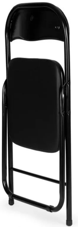 Scaun pliant de cattering negru 4buc