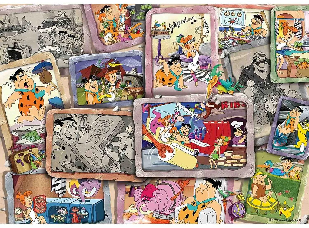 PUZZLE FAMILIA FLINSTONES, 1000 PIESE - RAVENSBURGER (RVSPA16924)