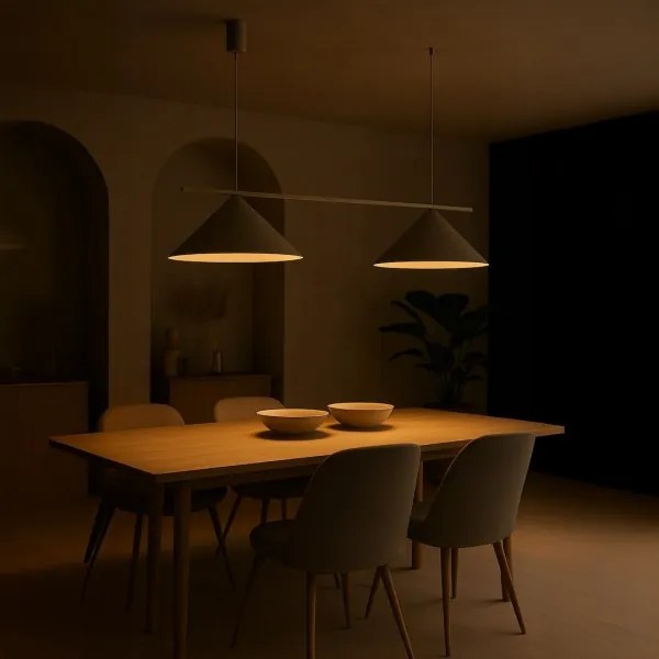 Lustră suspendată pe cablu CAPITAL, 2 x GX53/15W/230V, taupe