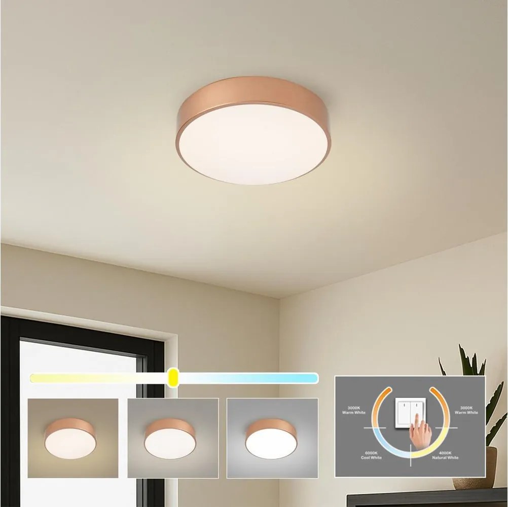 BRILAGI - Plafonieră LED POOL LED/24W/230V 3000/4000/6000K Ø 20 cm culoare cuprie