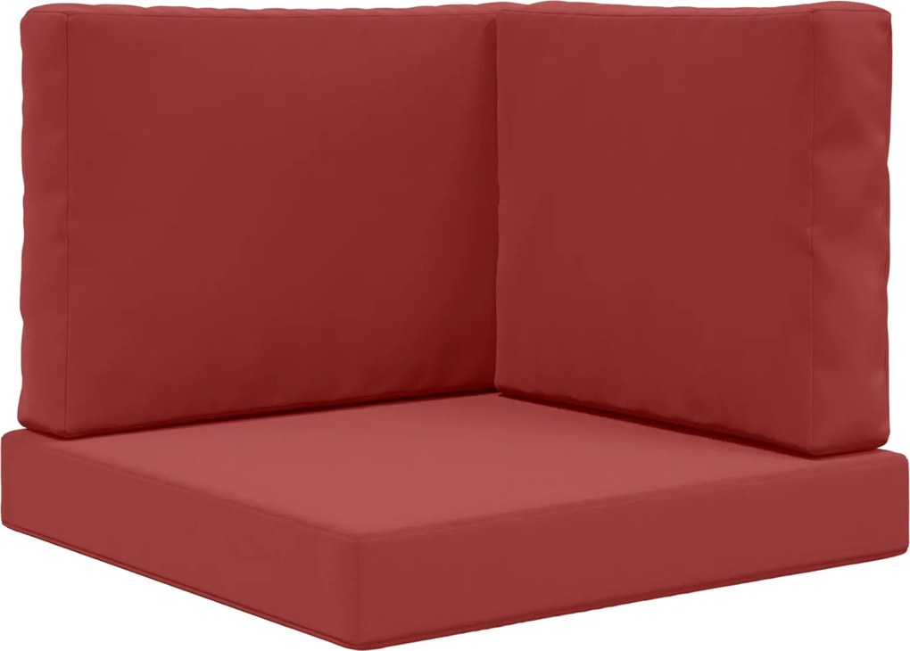 vidaXL Perna pentru canapea de exterior 3 pcs bordo Poliester