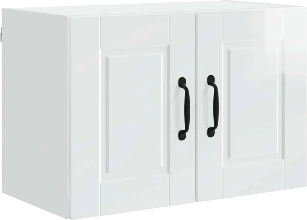 vidaXL Dulap de bucătărie Alb lucios 60 x 31 x 40 cm Lemn compozit