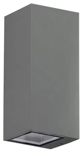 Aplica moderna exterior cu iluminat ambiental IP54 JAKE WALL 2 GRI INCHIS ZZ AZ3321