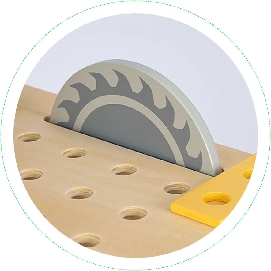 Masă DIY din lemn cu unelte și tablă 47 piese