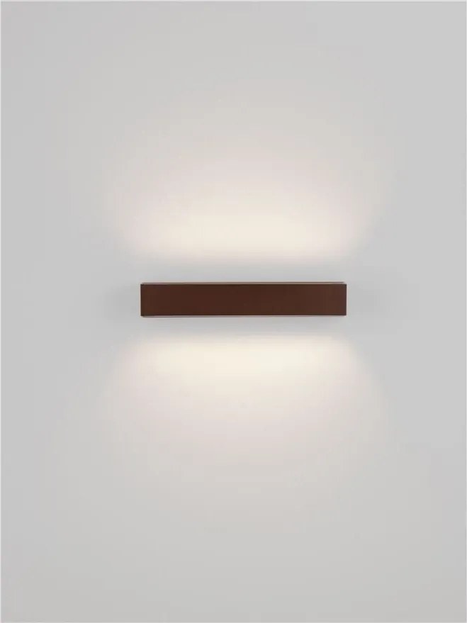 Aplica exterior corten liniara 38cm IP65 LED CCT PRISMATIC