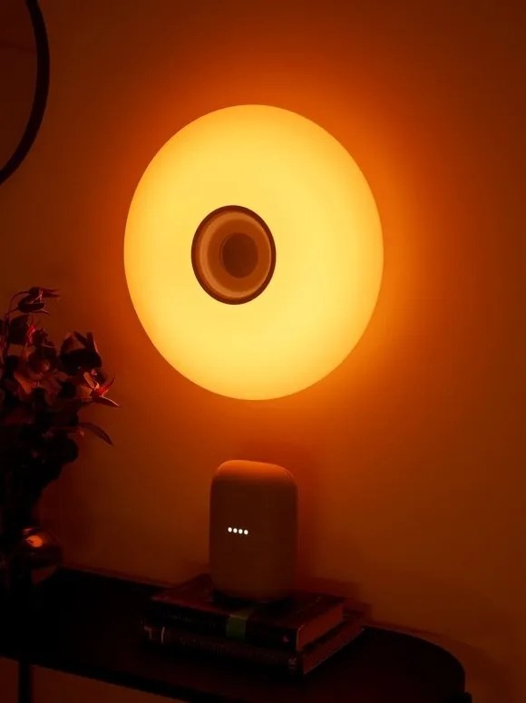 Plafoniera cu LED RGB, difuzor Bluetooth si protectie IP54 Djay Smart Colour