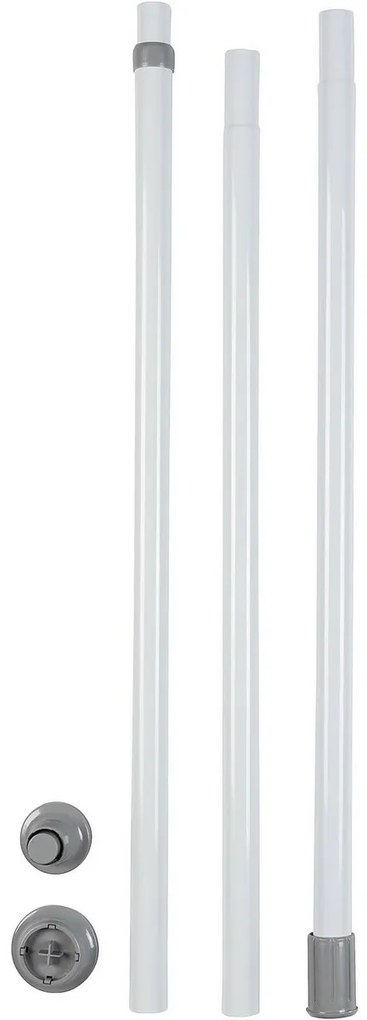 Wenko Bară telescopică verticală Herkules 165–300cm, albă