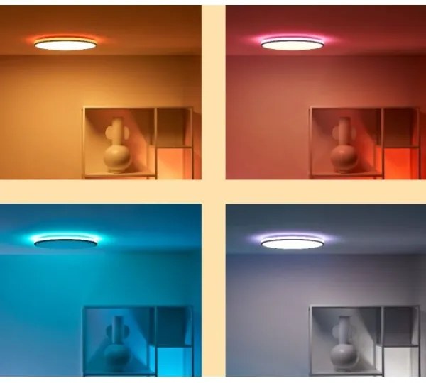 WiZ - Plafonieră LED RGBW RUNE 21W 230V negru cu Wi-Fi și dimmer