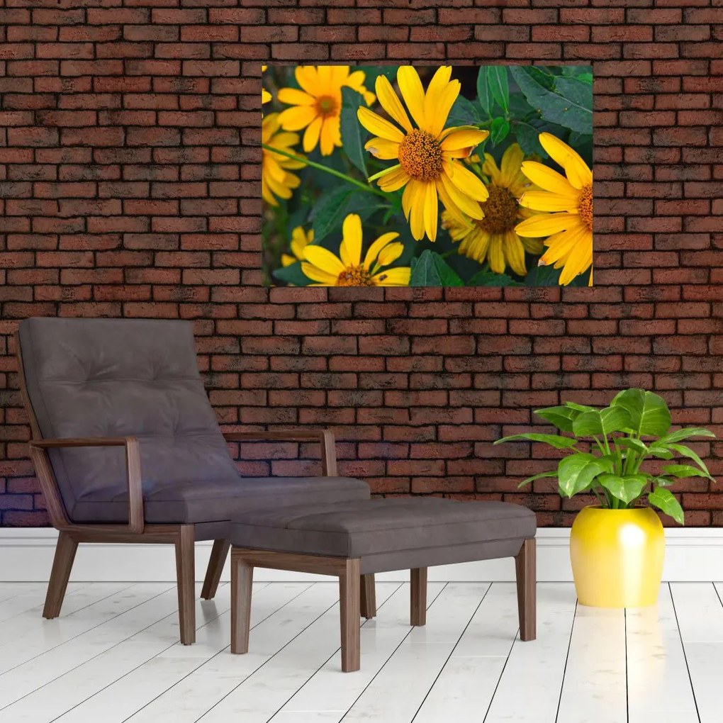 Tablou cu flori galbene (90x60 cm)