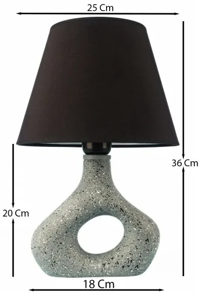 Lampă de masă 1xE27/40W/230V negru/verde