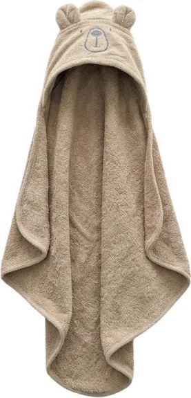 Prosop de baie pentru copii cu gluga MILO 75x75 cm, bej