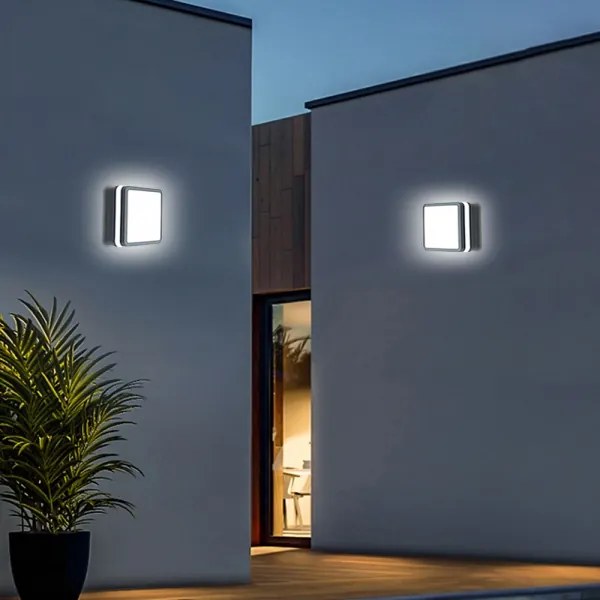 Brilagi - Corp de iluminat LED de exterior cu senzor BENE, 18W, 230V, 22x22 cm, IP54