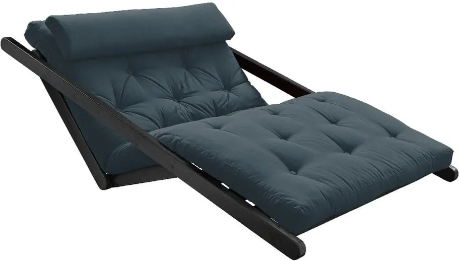 Canapea extensibilă Karup Design Figo Black, albastru petrol