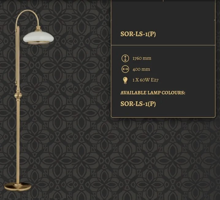 Lampadar elegant design clasic Sorrento