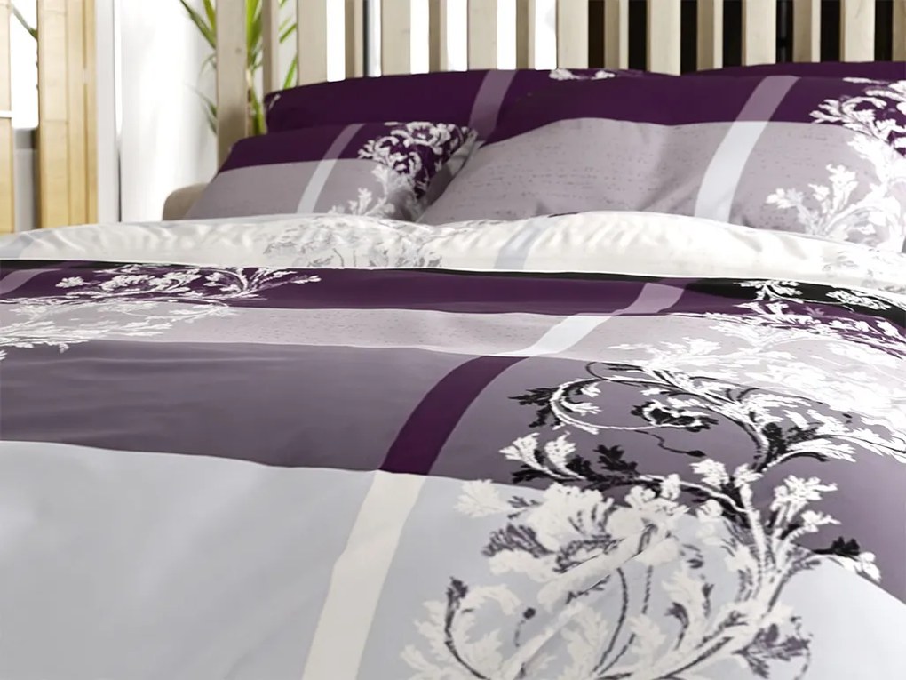 Lenjerie de pat din microfibra LUXURY mov Dimensiune lenjerie de pat: 70 x 90 cm | 140 x 200 cm