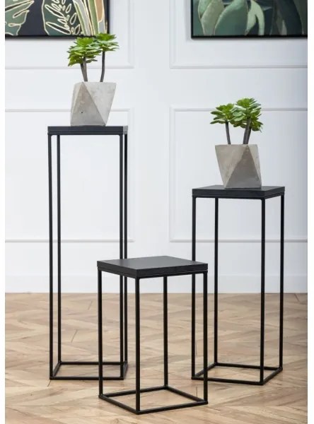 Suport flori BASICLOFT 40x24 negru