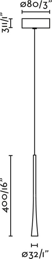 Pendul LED stil minimalist DIANA 40 auriu