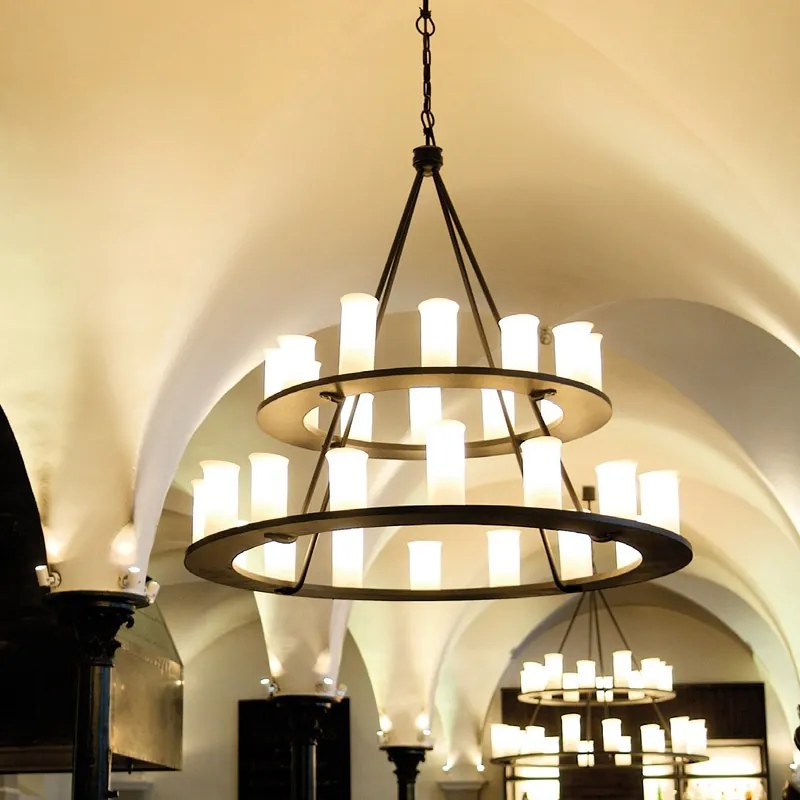 Lampa de masa din fier forjat design lumanare TL 4100