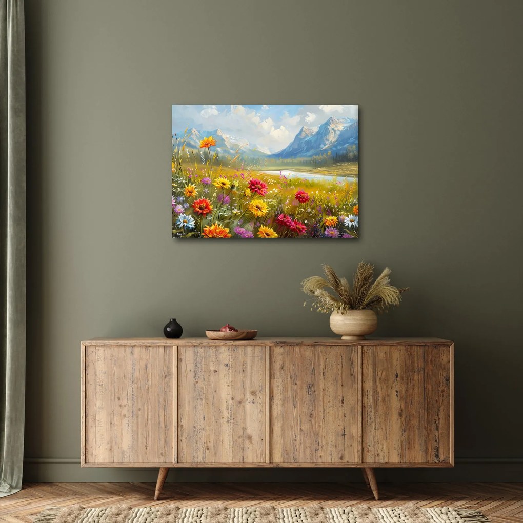 Tablou - Peisaj pictat (70x50 cm)