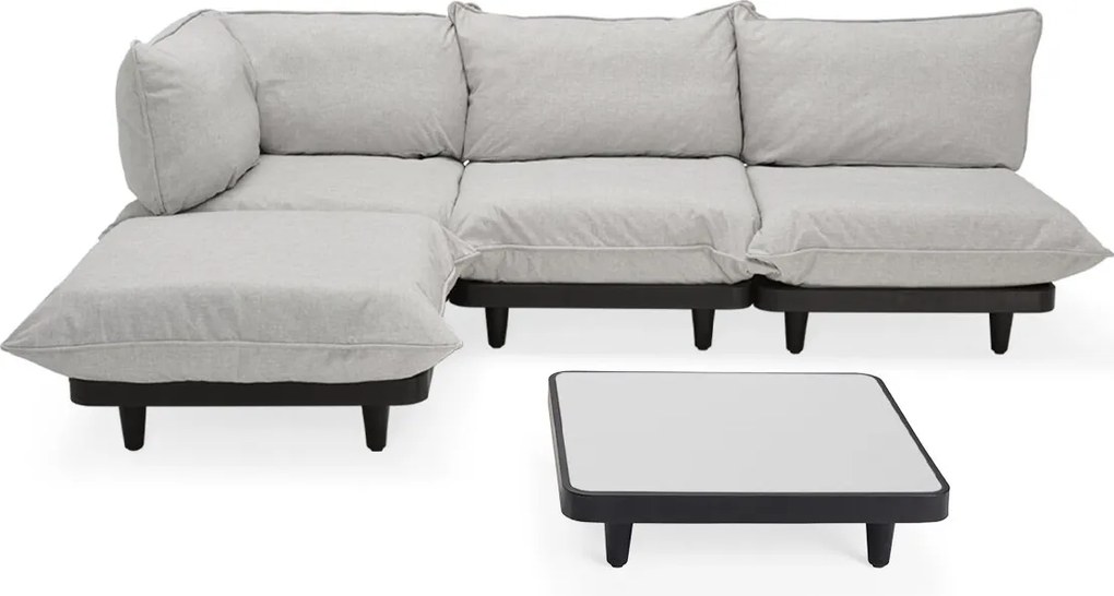 Set de grădină Paletti Large cu masă, culori multiple - Fatboy Culoare: gri cețos