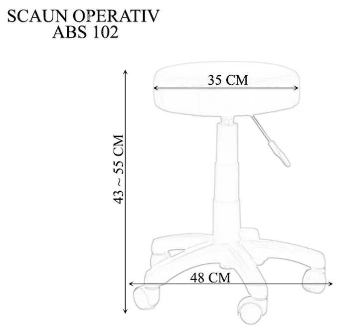 Scaun operativ ABS 102 negru