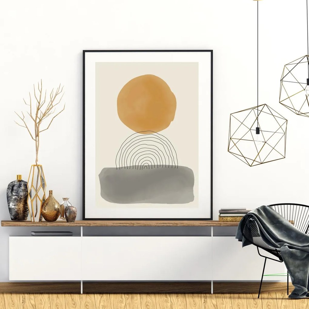 Poster - Abstracție pictată (A4)