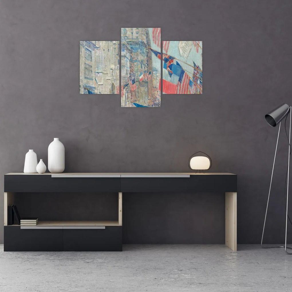 Tablou - Childe Hassam, Allies day, reproducere (90x60 cm)