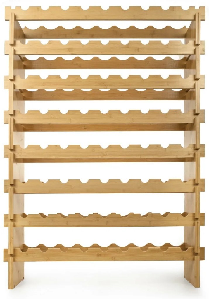 Raftier de vin din bambus G21, 72 sticle, L