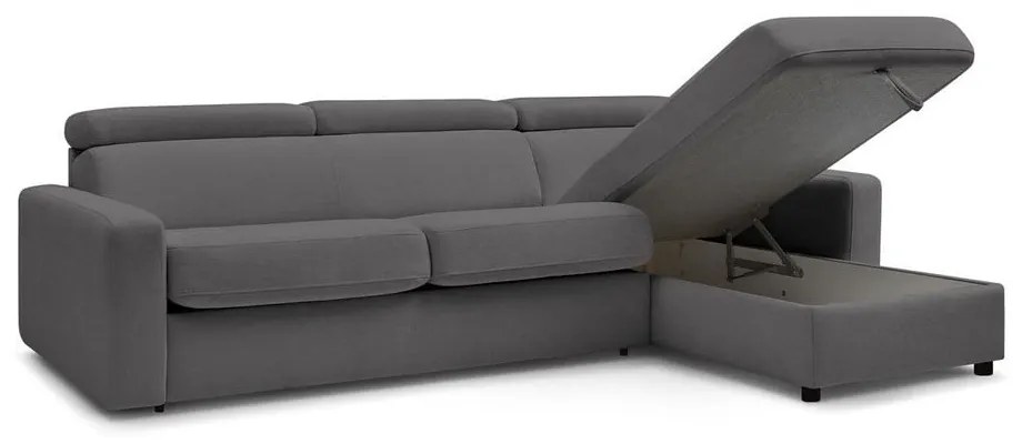 Colțar gri închis extensibil (cu colț variabil) Monaco – Bobochic Paris