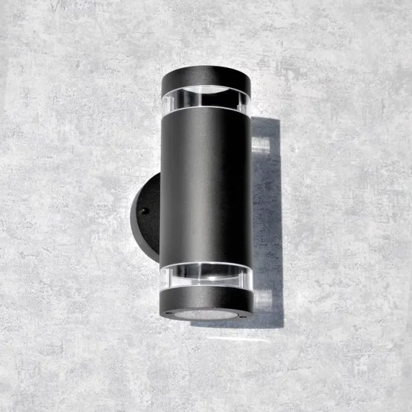 Aplică de exterior RINO 2xGU10/12W/230V IP54 negru
