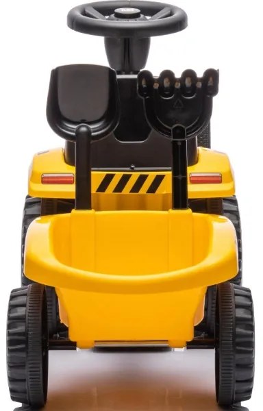 Tractor fără pedale pentru copii CAT galben/negru