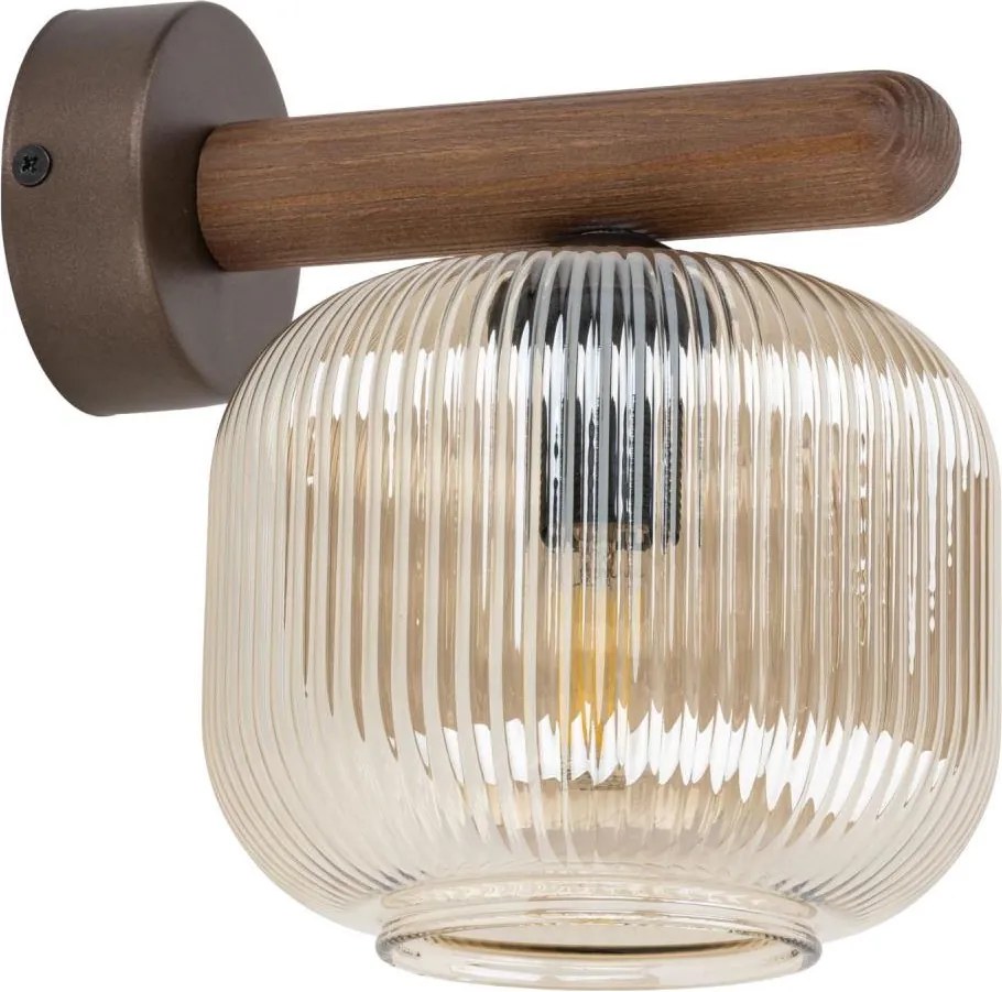 Lampă de perete SALVIA 1xE14/10W/230V maro/maro fumuriu