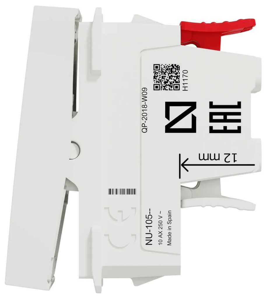 Intrerupator cruce, 1 modul, 10A, alb, Schneider Noua Unica
