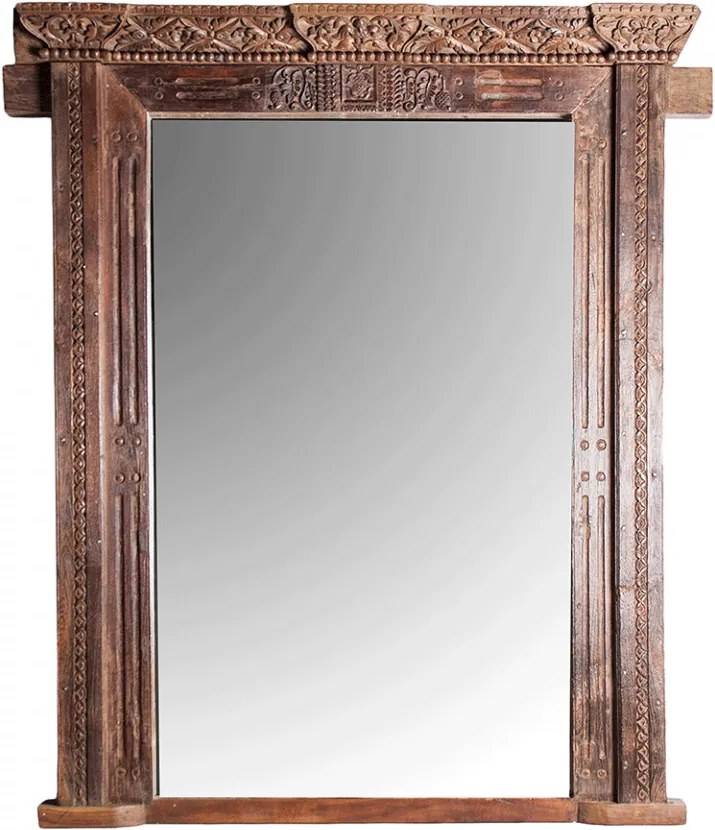 Oglinda dreptunghiulara maro din lemn 146x215 cm Owens Vical Home