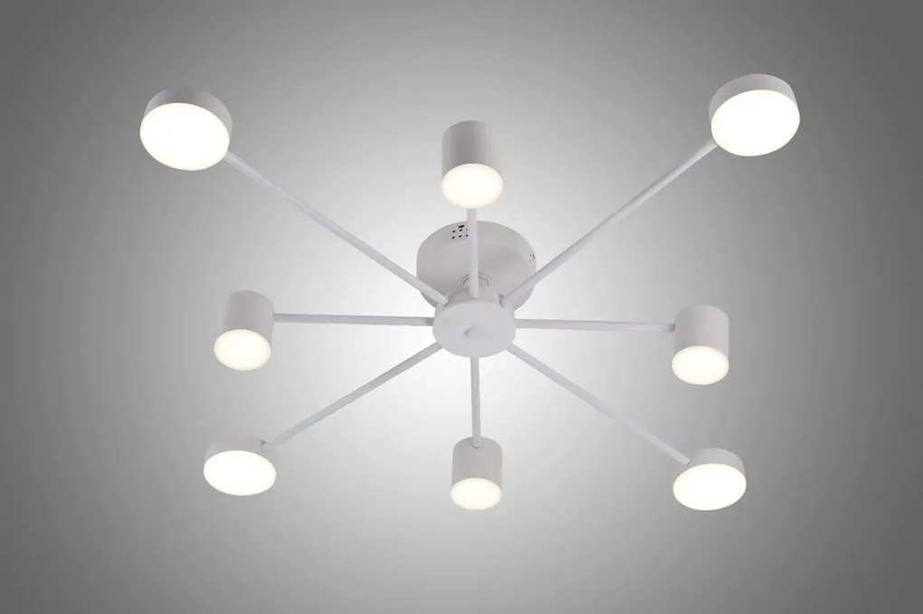 Lustra LED Cu Telecomanda, Elit's Esn R9029-8, 96W, Alb
