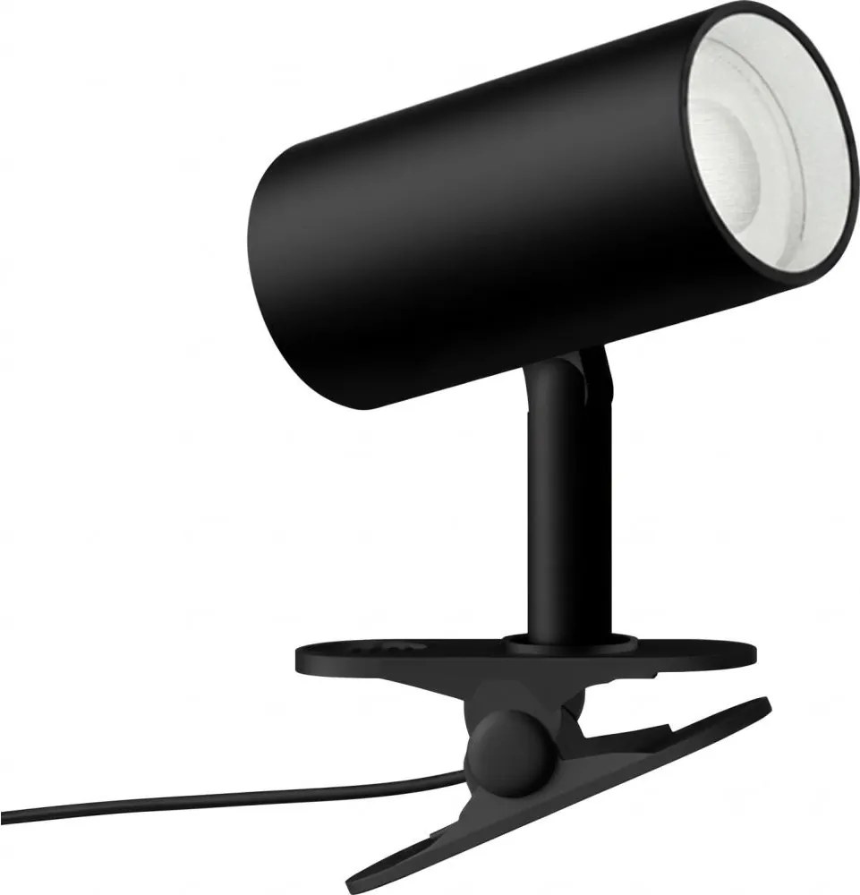 Immax NEO 08291L - Lampă cu clemă PUNTO 1xGU10/9W/230V neagră