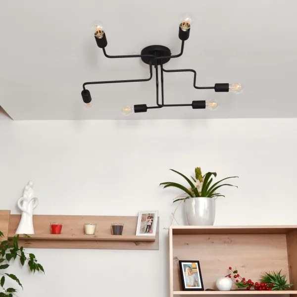 LED Lustră aplicată TUBE 6xE27/15W/230V