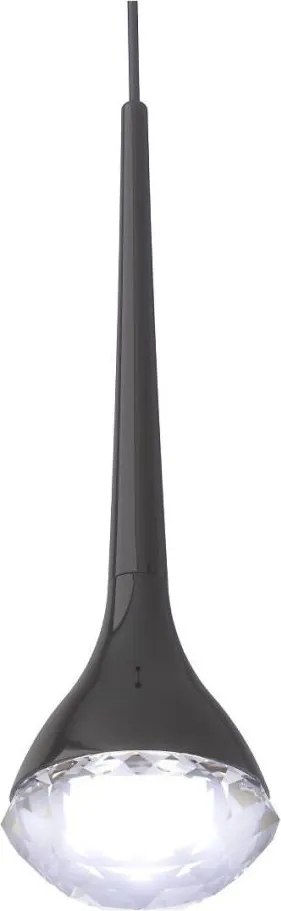 Lustră LED suspendată pe cablu CRIMA, Open Design OR84795, LED 7W, 230V, negru