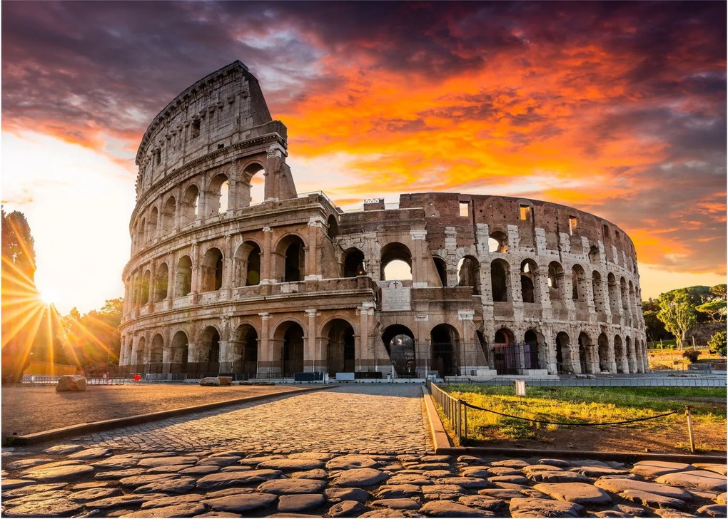 Tablou pe sticlă - Coloseum din Roma (70x50 cm)